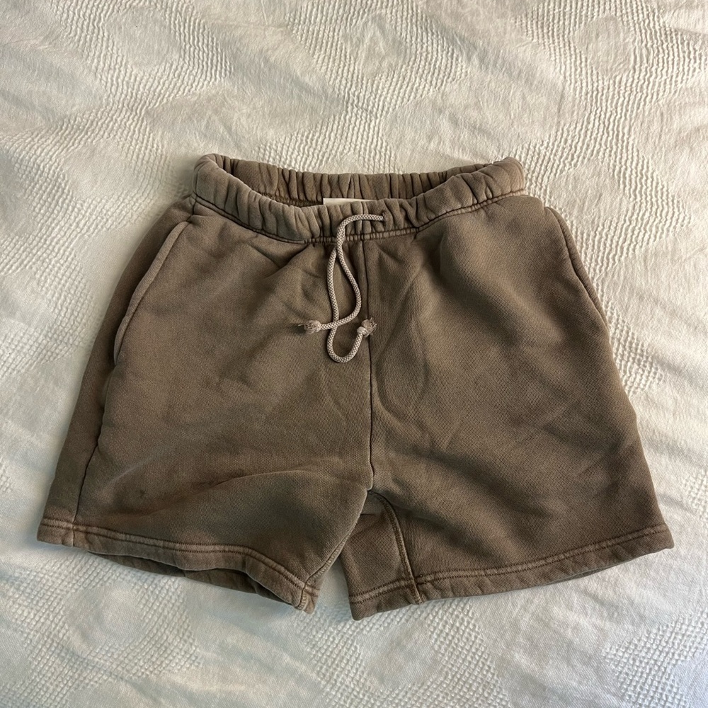 Men's Athletic Tan Shorts with Drawstring